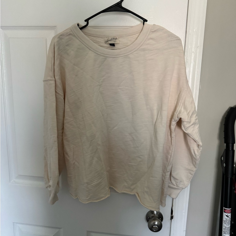 Universal Thread Cream Long Sleeve Top